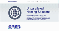 Desktop Screenshot of cirrusserv.com
