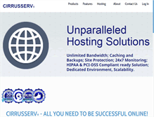 Tablet Screenshot of cirrusserv.com